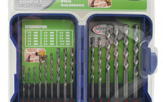 Höfftech Germany Kiviporanteräsarja, 15 poranterää *UUSI*
