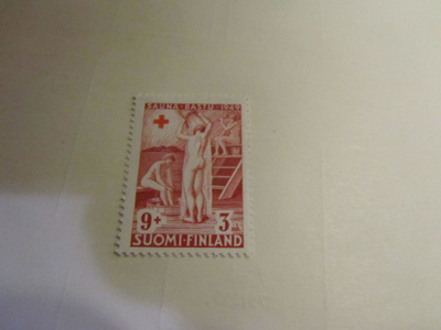 1949 punainen risti 9+3mk , postituore