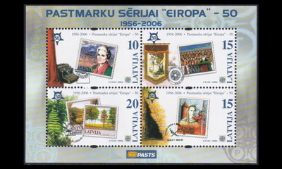 Latvia 656-9BL21 ** Europa-merkit 50v (2006)
