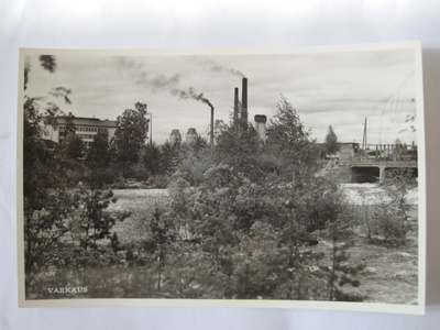 VANHA Postikortti Varkaus 1950-luku Alkup.Mallikappale