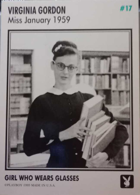 Playboy keräilykortti Virginia Gordon miss january 1959
