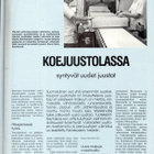 Koti n:o 2 1988 Kirsi Hannola. Koejuustolassa. Tavoitteena - pikkukuva 4