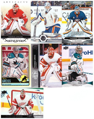 7 x Mv THOMAS GREISS Red Wings, Islanders, Sharks