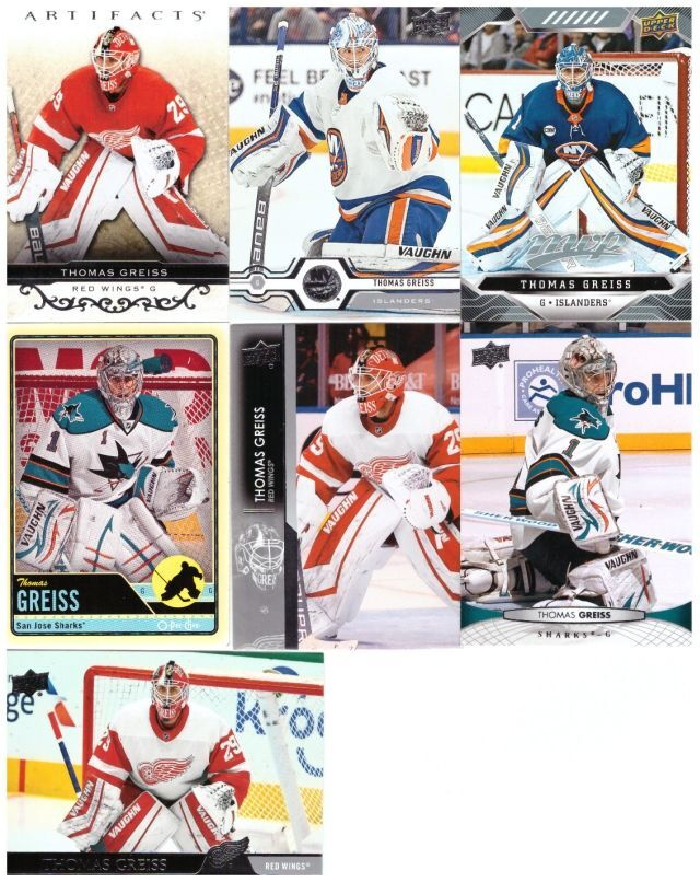 7 x Mv THOMAS GREISS Red Wings, Islanders, Sharks