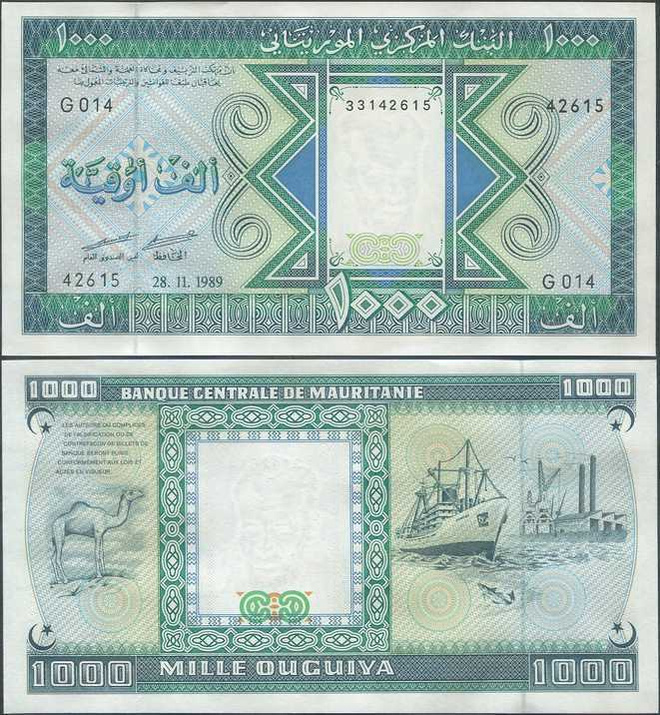 Mauritania 1000 Ouguiya v.1989 UNC Unissued