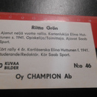 K14. Champion Monte Carlo # 46 Riitta Grön SAAB - pikkukuva 2