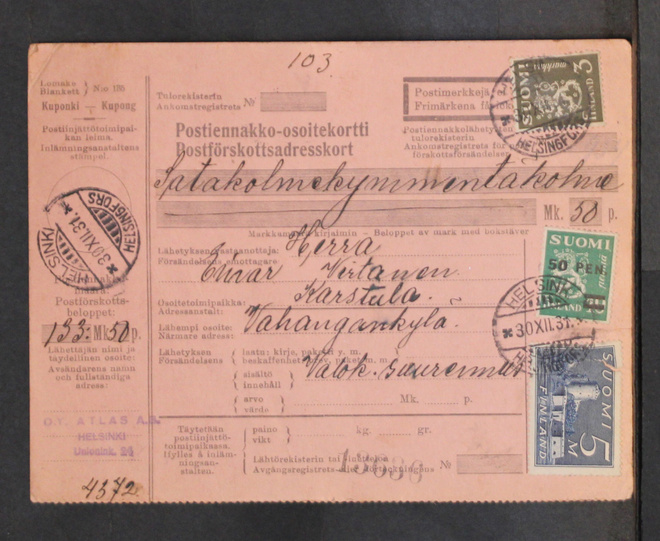 # 22789 # Pe.osoitus Helsinki > Karstula