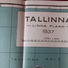 Tallinnan vintage kartta vuodelta 1937. 75×51cm.Hieno kunto - pikkukuva 3