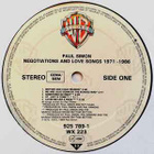 (LP) Paul Simon - Negotiations And Love Songs (1971-1986) - pikkukuva 3