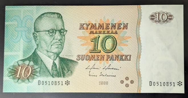 10 Markkaa 1980 tähti D0510851