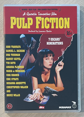 Quentin Tarantino: PULP FICTION (1994) 7 Oscarin ehdokas