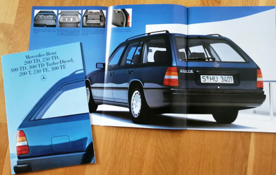 1987 Mercedes-Benz farmarit esite - KUIN UUSI - 40 sivua