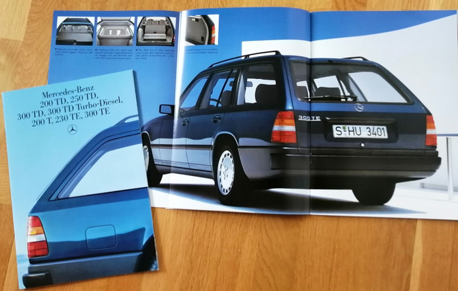 1987 Mercedes-Benz farmarit esite - KUIN UUSI - 40 sivua