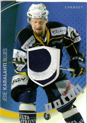 2011-12 Cardset  JERE KARALAHTI Blues HIFK Patch