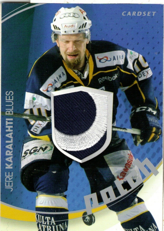 2011-12 Cardset  JERE KARALAHTI Blues HIFK Patch