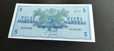 5 mk 1963 Litt.A, SIM-Ign (v), A-sarjaa, KL 9-10