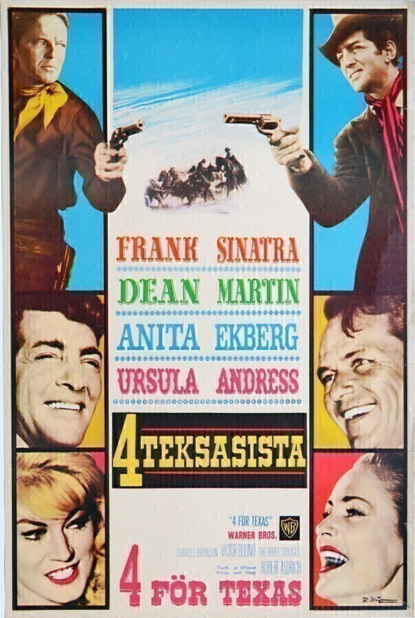 Elokuvajuliste: 4 Teksasista (Frank Sinatra, Dean Martin)