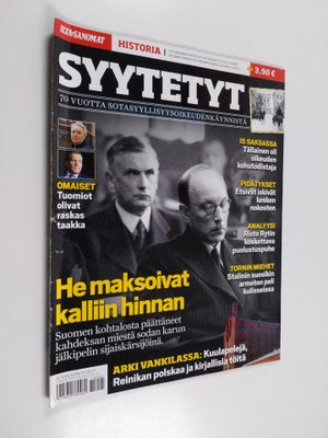 IS historia : Syytetyt : 70 vuotta sotasyyllisyysoikeuden...