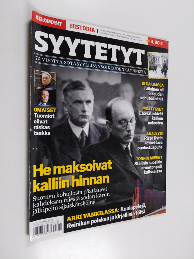 IS historia : Syytetyt : 70 vuotta sotasyyllisyysoikeuden...