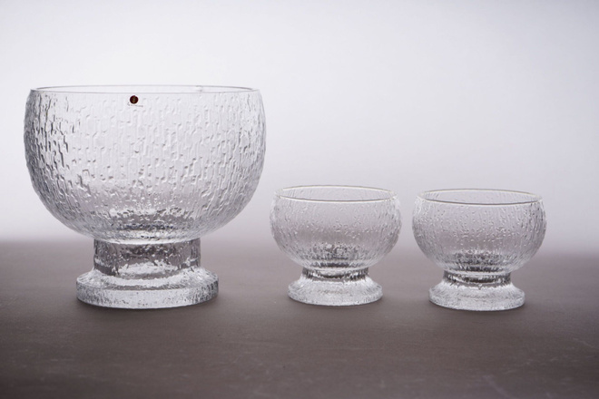 1011. 3kpl Iittala 'Kekkerit' tarjoiluastia, Timo Sarpaneva.
