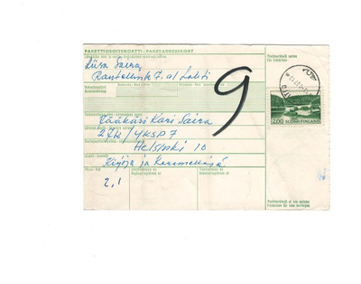 POSTILÄHETYS LAHTI-UNFICYP