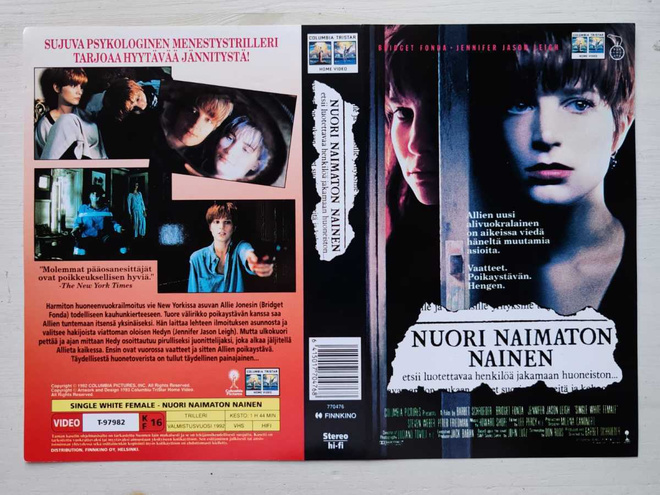 VHS Nuori naimaton nainen –kansipaperi