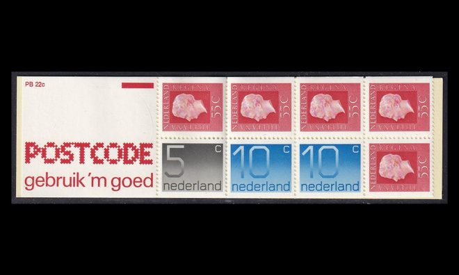 Alankomaat MH23c ** Vihko PB 22c Juliane-numero (1976)