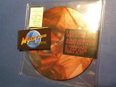 LADY GAGA - BAD ROMANCE M- KUVALEVY 7'' SINGLE