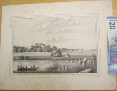 VANHA Gravyyri Knutson Ratula Orimattila 1840-l AdlerDietze