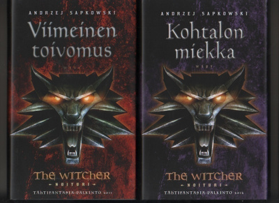 Sapkowski: The witcher - noituri 1 - 8, WSOY 2010 - 2017, K4