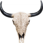ANIMAL SKULL 30 X 31CM TRIBAL	(45 516)	seinälle - pikkukuva 1
