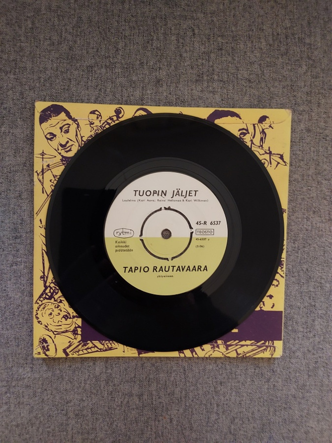 Tapio Rautavaara - Rosvo-Roope/Tuopin jäljet single (1963)