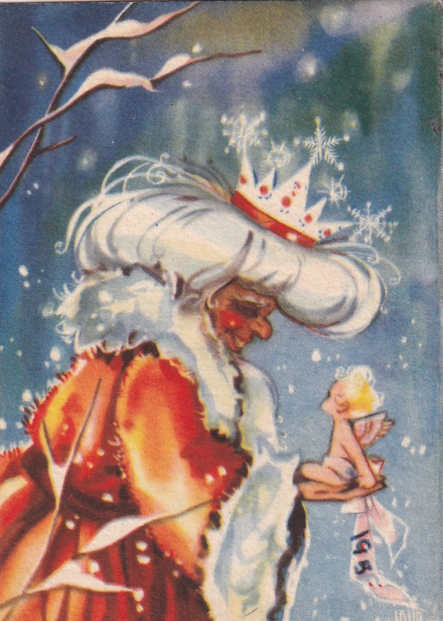 Joulupukki ja enkeli  ,   b598