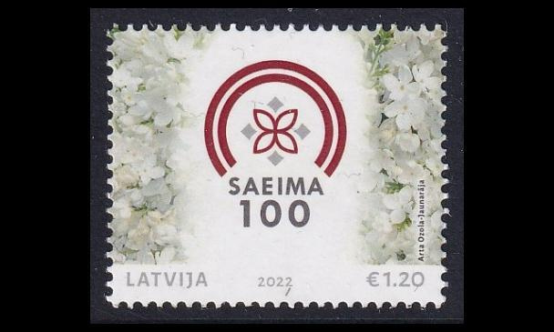 Latvia 1174 ** Parlamentti 100v (2022)
