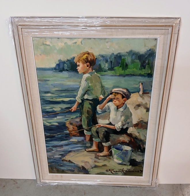Orvo Raatikainen 1914-2000 "Onkipojat"