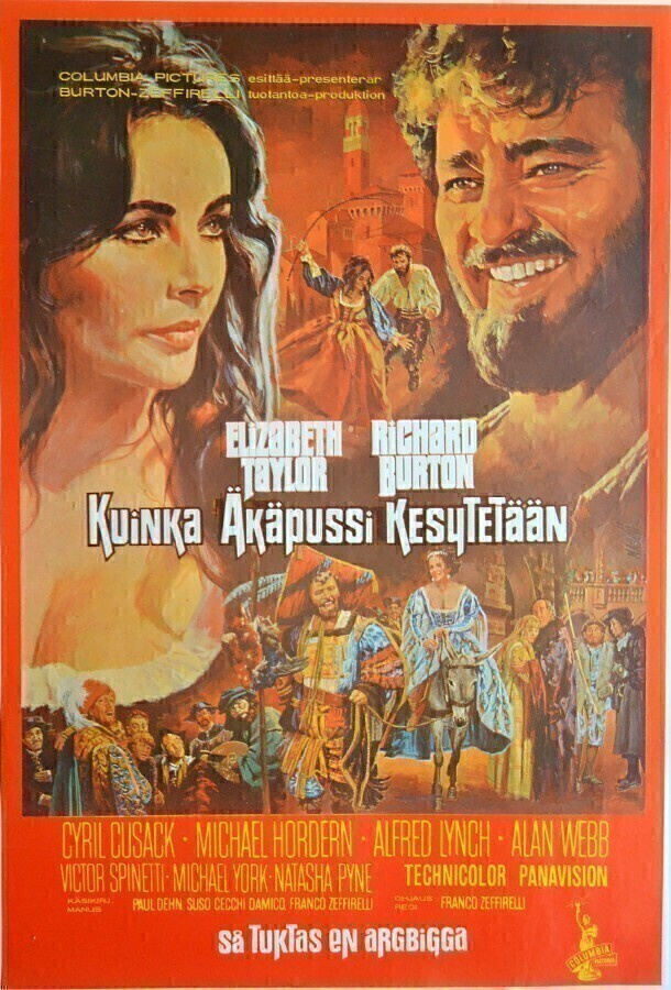 Elokuvajuliste: Kuinka Äkäpussi Kesytetään (Elizabeth Taylor