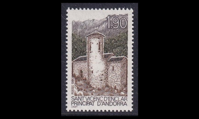 Andorra Fr 375 ** Kulttuuriperintö (1986)