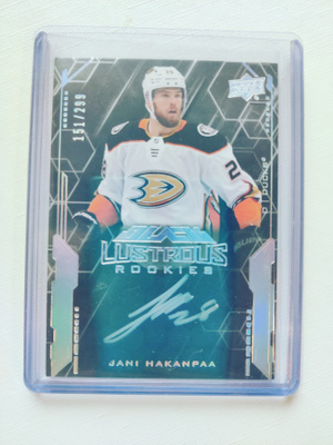 Jani Hakanpää - 20-21 UD Black Lustrous Rookies AU /299