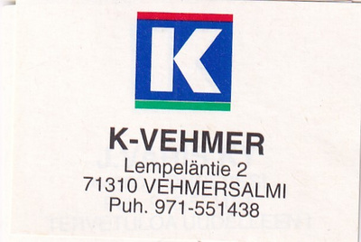 Vehmersalmi.  K-Vehmer,    s67