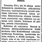 Sauvo Brännkärrin (Palosuon) 1924 palanut päärakennus - pikkukuva 2
