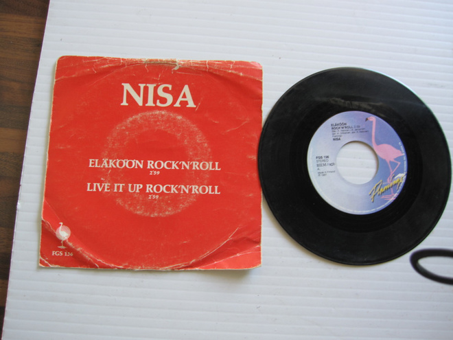 NISA (SORAYA):ELÄKÖÖN ROCK'N'ROLL 7" PS (KASSU HALONEN)