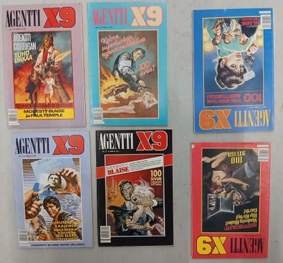 Agentti X 9 1989; Modesty. 4 kpl