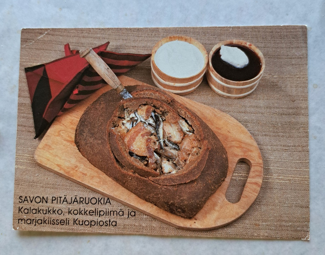 Savon pitäjänruokia, kalakukko ym. kulkenut 1985