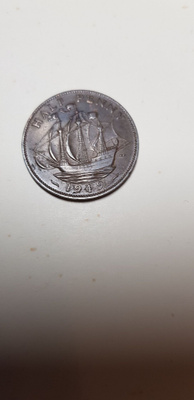 half penny 1949 englanti kl 6