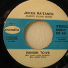 Jukka Raitanen: Vangin toive/ Huuto kiven sisältä 7" - pikkukuva 2