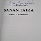 Leena Laulajainen : Sanan taika : esseitä ja artikkeleita... - pikkukuva 3