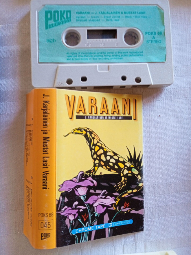 C- KASETTI: J. KARJALAINEN JA MUSTAT LASIT : VARAANI