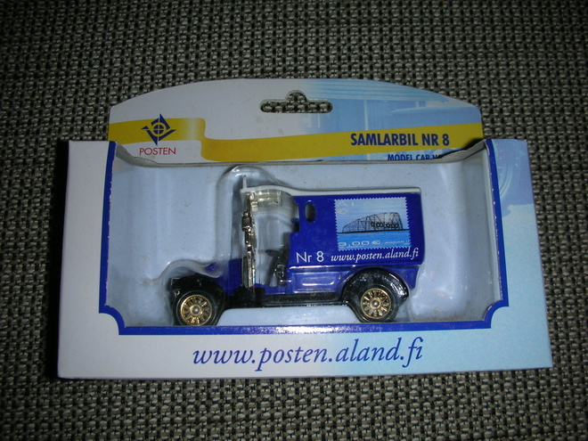 Åland post/Ahvenanmaa posti keräilyauto pienoismalli