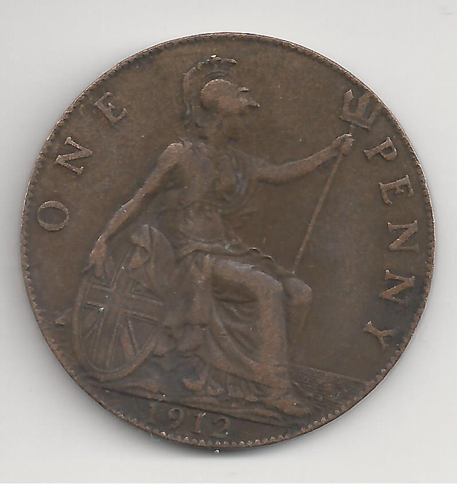 GB  1912  1 penny