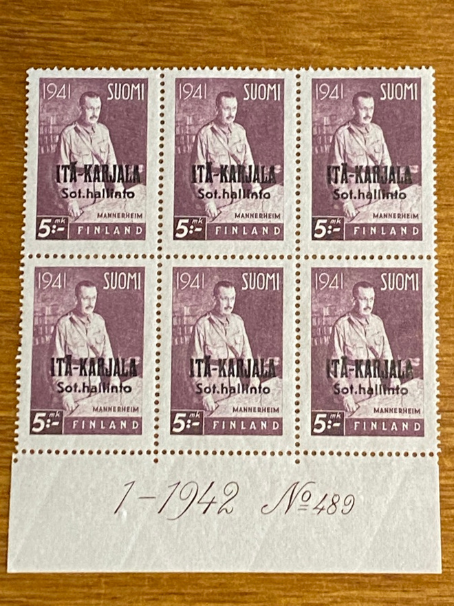 ITÄ-KARJALA MANNERHEIM 5MK NUMERO KUUSILO**